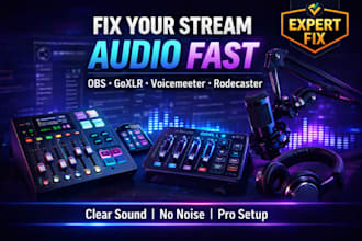 fix goxlr, voicemeeter, obs, elgato mic and rodecaster audio for clear streaming