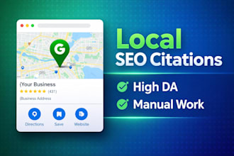 do high authority local SEO citations and google maps listing for ranking