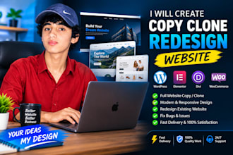 copy clone redesign or recreat your website professionally