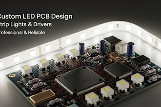 design custom led pcb for strip lights, drivers and lighting systems