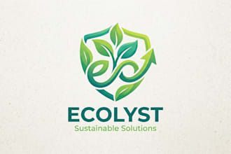 design a modern and eco friendly logo
