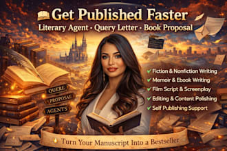 find top literary agents and submit your book with a tailored query and proposal