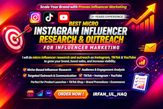 do best micro instagram influencers research, outreach for influencer marketing
