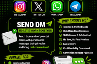 do mass dm for any social media like discord, twitter, telegram