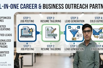 do job applying, resume tailoring, and outreach with lead generation