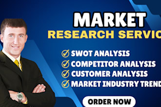 do market research, swot analysis and competitor analysis