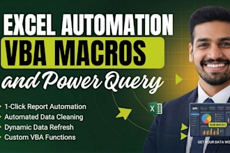 automate vba macros, power query, and advanced formulas