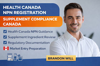 assist with health canada npn registration for supplement compliance canada