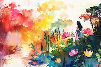 design a watercolor illustration