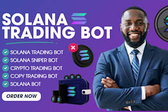 build a solana trading bot, sniper bot, memecoin bot or crypto trading bot