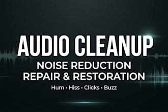 remove background noise and clean your audio