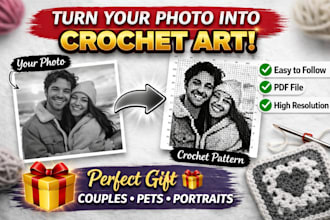turn your photo into a crochet pattern