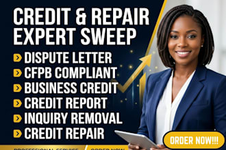do credit repair with different attacking method and repair credit score