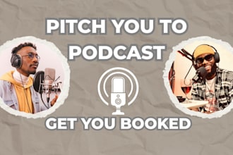pitch you to podcasts and get you booked fast