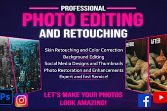 make photoshop retouching of your pictures