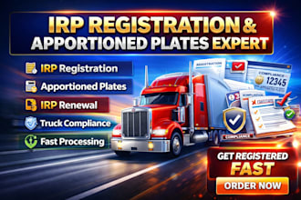 do irp registration and apportioned plates for trucking companies