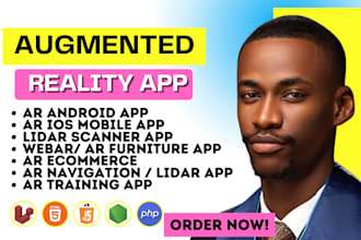 augmented reality, lidar, ar furniture, webar, ar training or virtual try on app