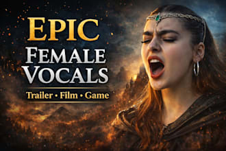 sing epic female vocals, cinematic vocal, trailer vocal, folk vocals, soundtrack
