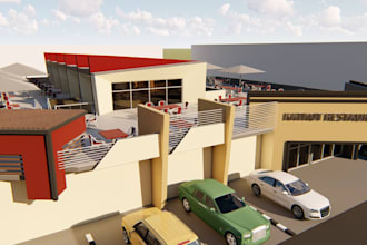 design modern architectural drawings and 3d render
