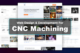 design and build a cnc machining website for b2b leads