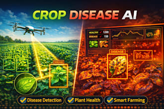 develop computer vision ai for crop disease detection, plant health monitoring