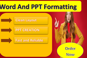 format academic word documents and powerpoint slides