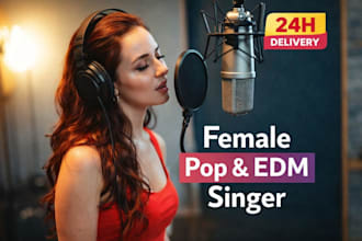 be your female pop singer edm singer female singer and vocalist female pop song