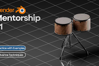 teach you blender 3d modeling and animation
