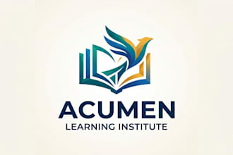 design a professional and modern education logo