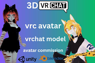 vrchat avatar anime vrchat commission vrc avatar custom vrchat character