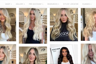 hair extension shopify store hair store hair extension beauty salon website