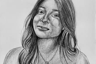 draw a pencil portrait from a photo by hand