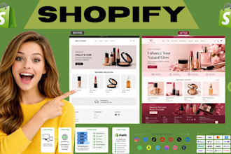design shopify cosmetics store