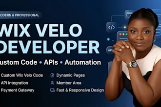 be your wix velo expert wix developer wix website design, redesign, online store