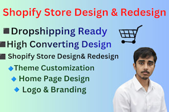 design shopify online store and create facebook ads