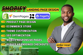 design high converting shopify landing page with pagefly replo gempages