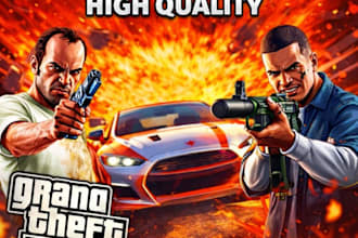 design high CTR gta 5 youtube thumbnails