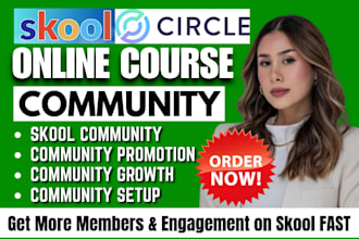 skool community promotion skool circle so online community migration, course SEO