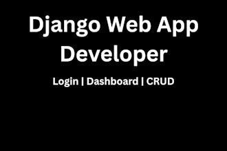 build a django web app with crud features