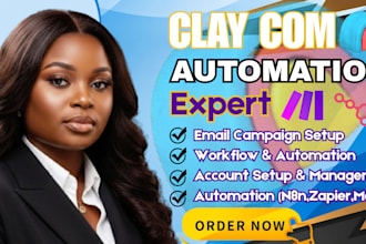 setup clay com, hubspot, zoho crm, n8n, apollo io