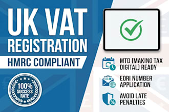 do UK vat registration and submit your vat returns to hmrc