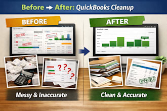 do professional bookkeeping and quickbooks cleanup
