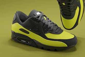 design 3d sneakers, shoes, footwear models and product renders