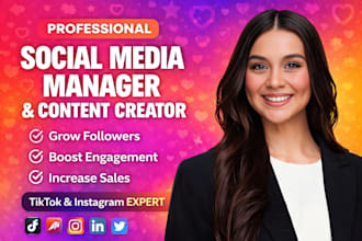 be your social media marketing manager, content creator and brand strategist