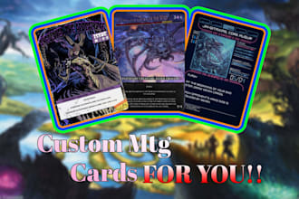 create custom art magic the gathering cards for you