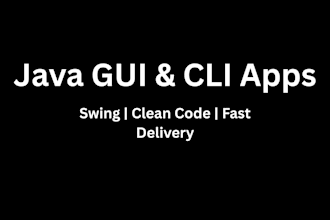 develop java swing gui or command line application