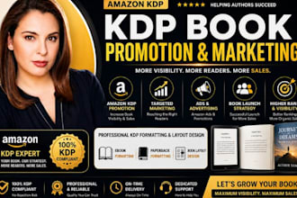 promote your book for amazon kdp book promotion and marketing