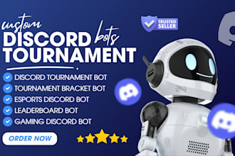 build a discord tournament bot, esports bracket bot or competition manager bot