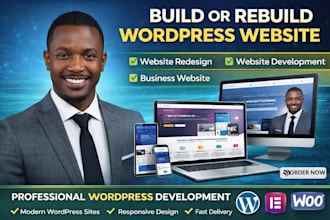 build or rebuild wordpress website rebuild business wordpress website design