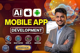 build mobile app development as an app developer using flutter and ai app